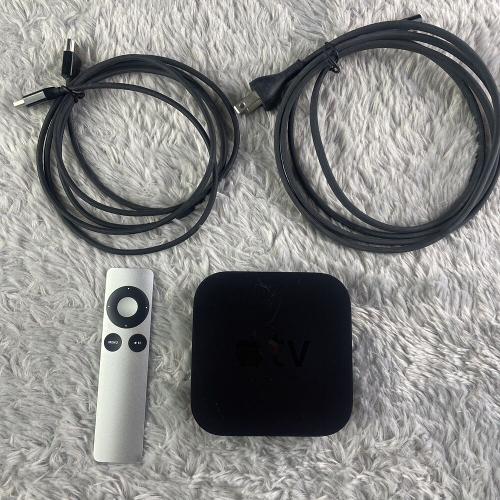 Apple TV 3rd Generation Media Streaming Box Black A1427 HDMI Wi-Fi Ethernet